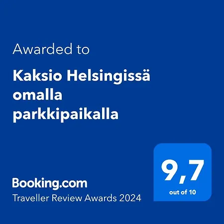 Kaksio Helsingissä Omalla Parkkipaikalla